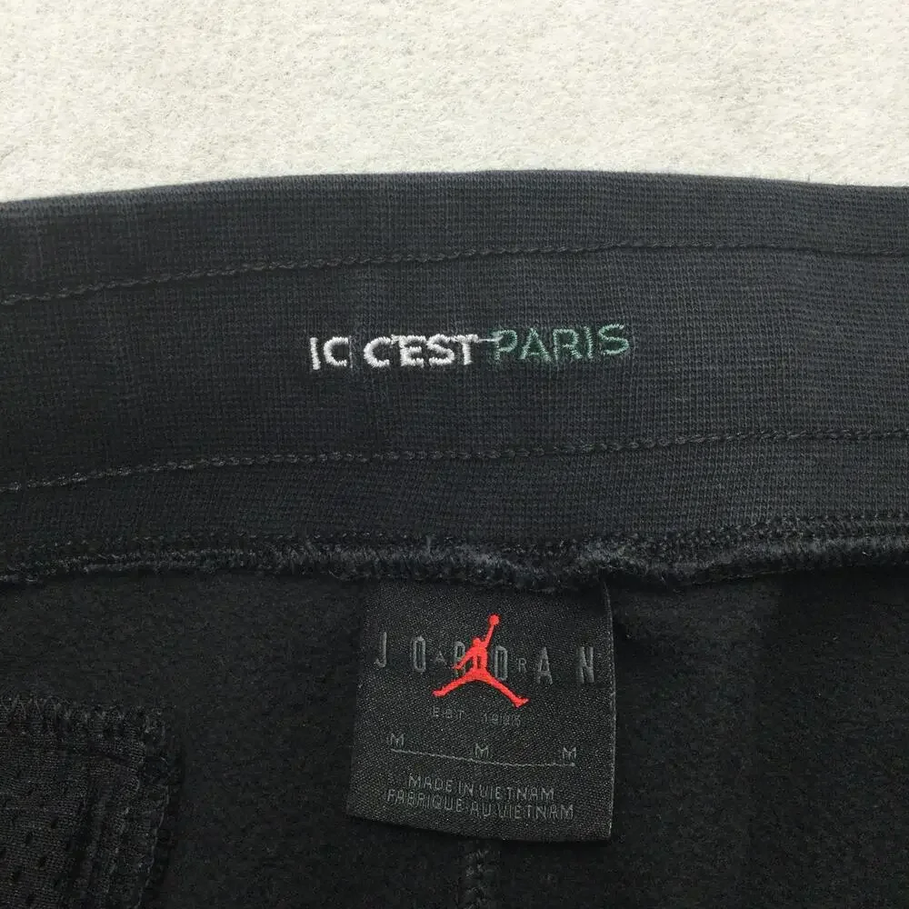 Paris Saint-Germain Pants Mens Medium Black Soccer Nike Jordan Track Jogger